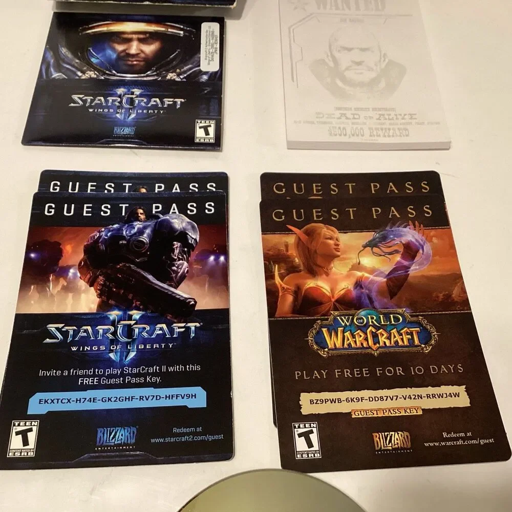 starcraft 2 wings of liberty pc w/manual